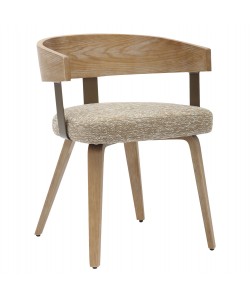 ΚΑΡΕΚΛΑ ΤΡΑΠΕΖΑΡΙΑΣ GALLEY HM9981.01 ΞΥΛΙΝΟΣ ΣΚΕΛΕΤΟΣ-ΜΠΕΖ ΥΦΑΣΜΑ 55,5x53,5x70Υεκ