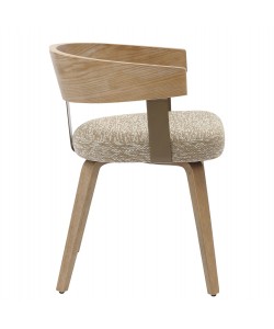 ΚΑΡΕΚΛΑ ΤΡΑΠΕΖΑΡΙΑΣ GALLEY HM9981.01 ΞΥΛΙΝΟΣ ΣΚΕΛΕΤΟΣ-ΜΠΕΖ ΥΦΑΣΜΑ 55,5x53,5x70Υεκ