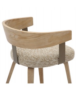 ΚΑΡΕΚΛΑ ΤΡΑΠΕΖΑΡΙΑΣ GALLEY HM9981.01 ΞΥΛΙΝΟΣ ΣΚΕΛΕΤΟΣ-ΜΠΕΖ ΥΦΑΣΜΑ 55,5x53,5x70Υεκ