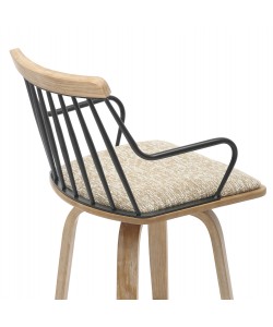 ΣΚΑΜΠΟ ΜΠΑΡ JUDI HM9985.01 WHITE WASH Κ.Π.-ΜΑΥΡΟ ΜΕΤΑΛΛΟ-ΜΠΕΖ ΥΦΑΣΜΑ 48x52x92Υεκ ΣΚΑΜΠΟ ΜΠΑΡ JUDI HM9985.01 WHITE WASH Κ.Π.-ΜΑΥΡΟ ΜΕΤΑΛΛΟ-ΜΠΕΖ ΥΦΑΣΜΑ 48x52x92Υεκ