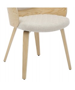 ΠΟΛΥΘΡΟΝΑΚΙ ΤΡΑΠΕΖΑΡΙΑΣ DARNELL HM9974.01 OAK Κ.Π.-ΕΚΡΟΥ ΥΦΑΣΜΑ 56x56x83Υεκ.