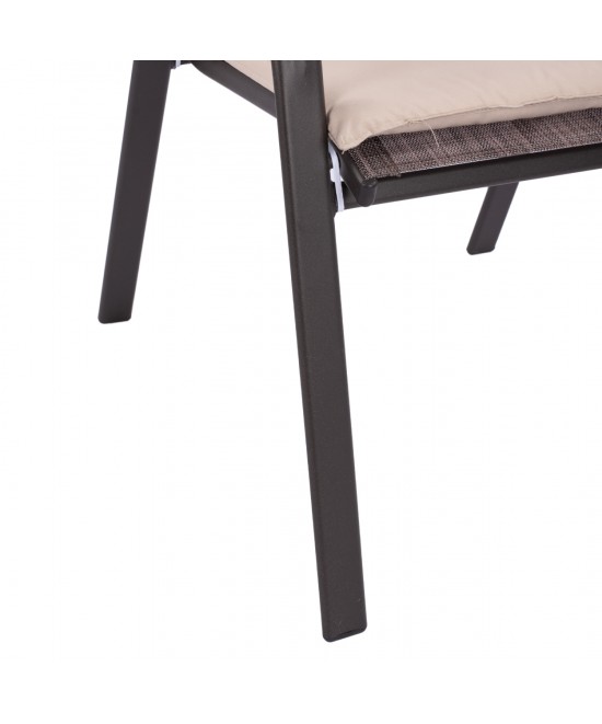 ΣΕΤ ΤΡΑΠΕΖΑΡΙΑΣ 7ΤΜΧ ΚΑΡΕΚΛΕΣ ΜΕ ΜΑΞΙΛΑΡΙ & ΤΡΑΠΕΖΙ 160X90 HM10571.02 ΚΑΦΕ