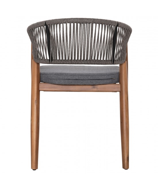 ΠΟΛΥΘΡΟΝΑ NAVAN HM6135.01 ΞΥΛΟ ΑΚΑΚΙΑΣ ΦΥΣΙΚΟ-ΣΧΟΙΝΙ NYLON ΓΚΡΙ 59x58x76Υεκ.