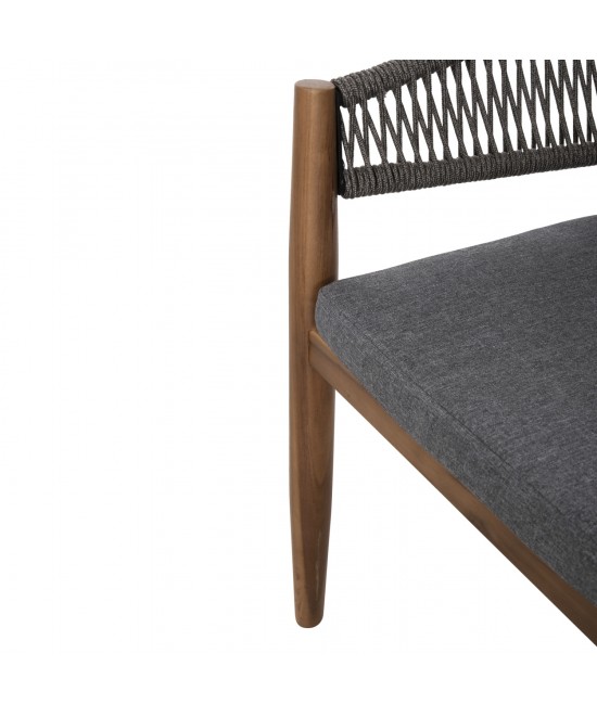 ΠΟΛΥΘΡΟΝΑ NAVAN HM6135.01 ΞΥΛΟ ΑΚΑΚΙΑΣ ΦΥΣΙΚΟ-ΣΧΟΙΝΙ NYLON ΓΚΡΙ 59x58x76Υεκ.