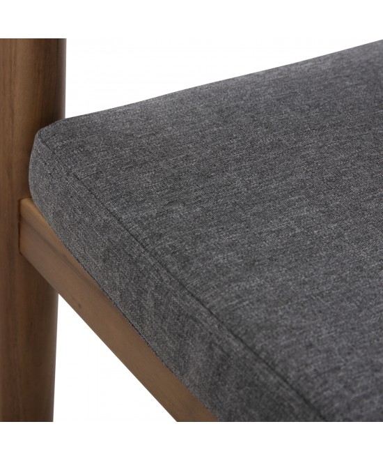 ΠΟΛΥΘΡΟΝΑ NAVAN HM6135.01 ΞΥΛΟ ΑΚΑΚΙΑΣ ΦΥΣΙΚΟ-ΣΧΟΙΝΙ NYLON ΓΚΡΙ 59x58x76Υεκ.