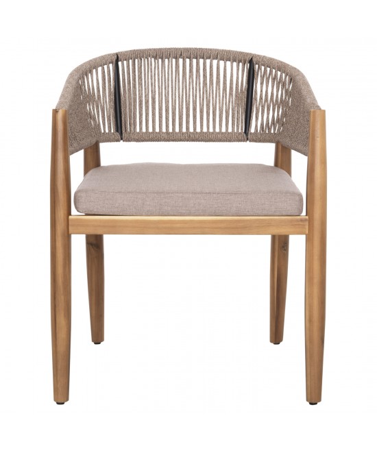 ΠΟΛΥΘΡΟΝΑ NAVAN HM6135.02 ΞΥΛΟ ΑΚΑΚΙΑΣ ΦΥΣΙΚΟ-ΣΧΟΙΝΙ NYLON ΜΠΕΖ 59x58x76Υεκ.