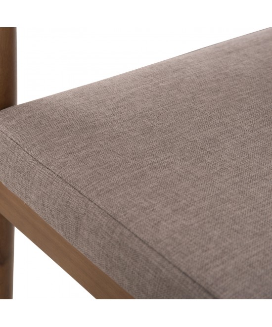 ΠΟΛΥΘΡΟΝΑ NAVAN HM6135.02 ΞΥΛΟ ΑΚΑΚΙΑΣ ΦΥΣΙΚΟ-ΣΧΟΙΝΙ NYLON ΜΠΕΖ 59x58x76Υεκ.