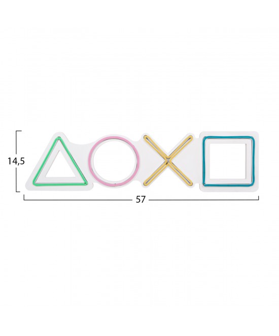 ΔΙΑΚΟΣΜΗΤΙΚΟ ΤΟΙΧΟΥ ΦΩΤΙΖΟΜΕΝΟ HM4652 GAME CONTROLS 57x2x14,5εκ.