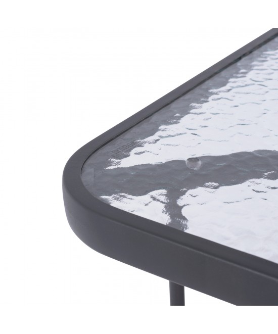 ΣΕΤ ΤΡΑΠΕΖΑΡΙΑΣ 5ΤΜΧ HM5193.01 ΜΕΤΑΛΛΙΚΗ ΜΕ 4 ΚΑΡΕΚΛΕΣ & ΤΡΑΠΕΖΙ 110x60 ΓΚΡΙ