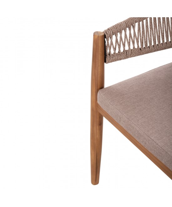 ΣΕΤ ΤΡΑΠΕΖΑΡΙΑΣ 9ΤΜΧ NAVANT HM21066.02 ΤΡΑΠΕΖΙ & 8 ΚΑΡΕΚΛΕΣ ΞΥΛΟ ΑΚΑΚΙΑΣ-ΣΧΟΙΝΙ ΜΠΕΖ