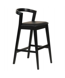 ΣΚΑΜΠΟ ΜΠΑΡ NAMI HM9952.02 RUBBERWOOD & PU-ΜΑΥΡΟ 47,5x59x102,5Υεκ.