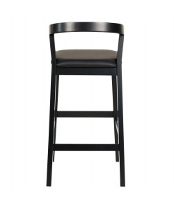 ΣΚΑΜΠΟ ΜΠΑΡ NAMI HM9952.02 RUBBERWOOD & PU-ΜΑΥΡΟ 47,5x59x102,5Υεκ.