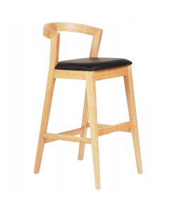 ΣΚΑΜΠΟ ΜΠΑΡ NAMI HM9952.01 RUBBERWOOD ΣΕ ΟΑΚ-ΜΑΥΡΟ PU 47,5x59x102,5Υεκ.