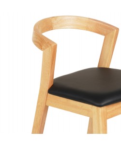 ΣΚΑΜΠΟ ΜΠΑΡ NAMI HM9952.01 RUBBERWOOD ΣΕ ΟΑΚ-ΜΑΥΡΟ PU 47,5x59x102,5Υεκ.