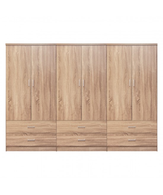 ΝΤΟΥΛΑΠΑ 6ΦΥΛΛΗ REINA ME 6 ΣΥΡΤΑΡΙΑ HM21060.02 ΜΕΛΑΜΙΝΗ ΣΕ ΣΟΝΑΜΑ 240x42x181Υεκ.