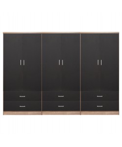 ΝΤΟΥΛΑΠΑ 6ΦΥΛΛΗ REINA ME 6 ΣΥΡΤΑΡΙΑ HM21060.03 ΜΕΛΑΜΙΝΗ ΣΕ ΓΚΡΙ-ΣΟΝΑΜΑ 240x42x181Υεκ