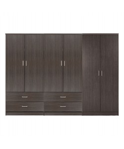 ΝΤΟΥΛΑΠΑ REINA HM21062.01 6ΦΥΛΛΗ ME 4 ΣΥΡΤΑΡΙΑ-ΜΕΛΑΜΙΝΗ ΣΕ ZEBRANO 240x43x181Υεκ.