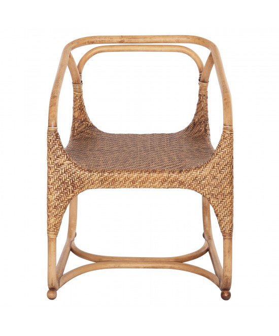 ΠΟΛΥΘΡΟΝΑ RELIK ΕΣΩΤ. ΧΩΡΩΝ HM9955.02 ΦΥΣΙΚΟ RATTAN-ΚΑΡΥΔΙ ΧΡΩΜΑ 60x57x79Υεκ.