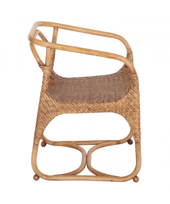 ΠΟΛΥΘΡΟΝΑ RELIK ΕΣΩΤ. ΧΩΡΩΝ HM9955.02 ΦΥΣΙΚΟ RATTAN-ΚΑΡΥΔΙ ΧΡΩΜΑ 60x57x79Υεκ.