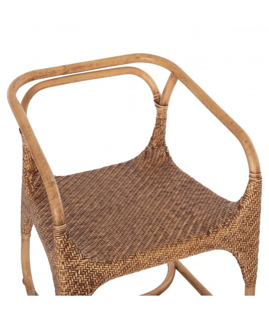 ΠΟΛΥΘΡΟΝΑ RELIK ΕΣΩΤ. ΧΩΡΩΝ HM9955.02 ΦΥΣΙΚΟ RATTAN-ΚΑΡΥΔΙ ΧΡΩΜΑ 60x57x79Υεκ.