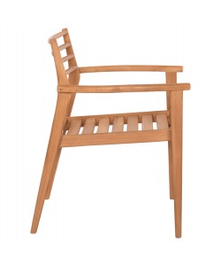 ΠΟΛΥΘΡΟΝΑ MOOSEN HM9936 ΜΑΣΙΦ ΞΥΛΟ TEAK ΣΕ ΦΥΣΙΚΟ 59x60x78,5Υ