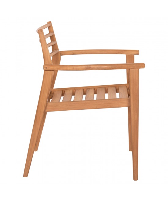 ΠΟΛΥΘΡΟΝΑ MOOSEN HM9936 ΜΑΣΙΦ ΞΥΛΟ TEAK ΣΕ ΦΥΣΙΚΟ 59x60x78,5Υ