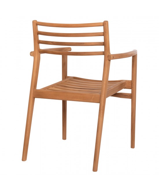 ΠΟΛΥΘΡΟΝΑ MOOSEN HM9936 ΜΑΣΙΦ ΞΥΛΟ TEAK ΣΕ ΦΥΣΙΚΟ 59x60x78,5Υ