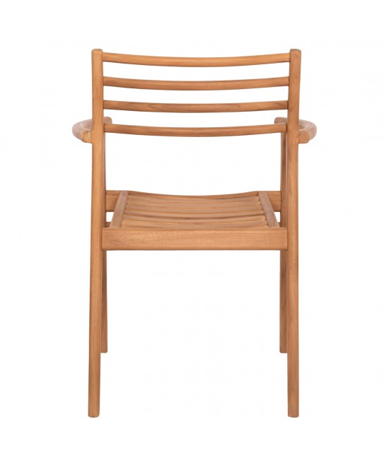 ΠΟΛΥΘΡΟΝΑ MOOSEN HM9936 ΜΑΣΙΦ ΞΥΛΟ TEAK ΣΕ ΦΥΣΙΚΟ 59x60x78,5Υ