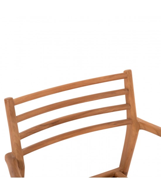 ΠΟΛΥΘΡΟΝΑ MOOSEN HM9936 ΜΑΣΙΦ ΞΥΛΟ TEAK ΣΕ ΦΥΣΙΚΟ 59x60x78,5Υ