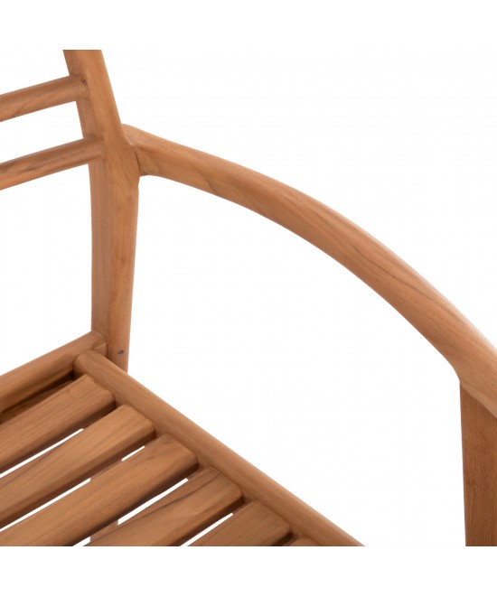 ΠΟΛΥΘΡΟΝΑ MOOSEN HM9936 ΜΑΣΙΦ ΞΥΛΟ TEAK ΣΕ ΦΥΣΙΚΟ 59x60x78,5Υ