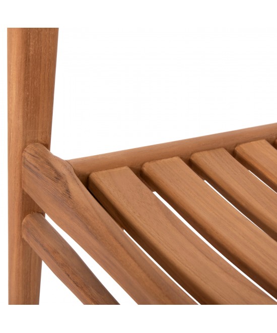 ΠΟΛΥΘΡΟΝΑ MOOSEN HM9936 ΜΑΣΙΦ ΞΥΛΟ TEAK ΣΕ ΦΥΣΙΚΟ 59x60x78,5Υ