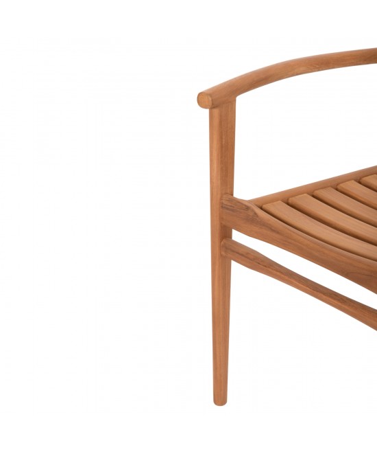 ΠΟΛΥΘΡΟΝΑ MOOSEN HM9936 ΜΑΣΙΦ ΞΥΛΟ TEAK ΣΕ ΦΥΣΙΚΟ 59x60x78,5Υ