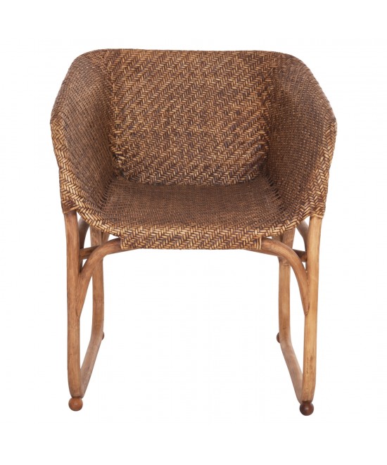 ΠΟΛΥΘΡΟΝΑ ΕΣΩΤ.ΧΩΡΩΝ TUCKET HM9958.02 ΦΥΣΙΚΟ RATTAN-ΚΑΡΥΔΙ ΧΡΩΜΑ 63x60x77Υεκ