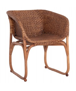 ΠΟΛΥΘΡΟΝΑ ΕΣΩΤ.ΧΩΡΩΝ TUCKET HM9958.02 ΦΥΣΙΚΟ RATTAN-ΚΑΡΥΔΙ ΧΡΩΜΑ 63x60x77Υεκ