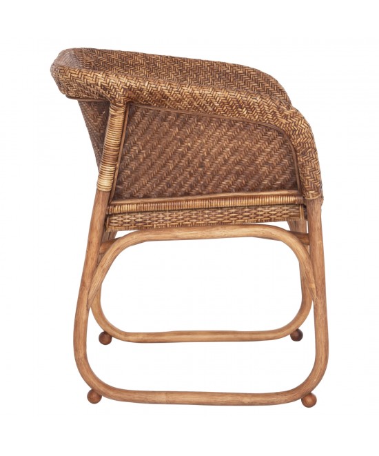 ΠΟΛΥΘΡΟΝΑ ΕΣΩΤ.ΧΩΡΩΝ TUCKET HM9958.02 ΦΥΣΙΚΟ RATTAN-ΚΑΡΥΔΙ ΧΡΩΜΑ 63x60x77Υεκ