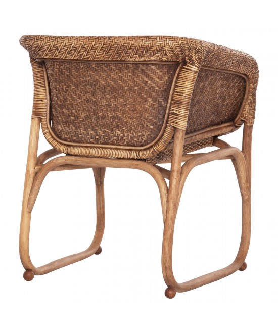 ΠΟΛΥΘΡΟΝΑ ΕΣΩΤ.ΧΩΡΩΝ TUCKET HM9958.02 ΦΥΣΙΚΟ RATTAN-ΚΑΡΥΔΙ ΧΡΩΜΑ 63x60x77Υεκ