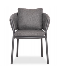 ΠΟΛΥΘΡΟΝΑ ΤΡΑΠΕΖΑΡΙΑΣ SHANKS HM6207.01 ΣΚΟΥΡΟ ΓΚΡΙ ΑΛΟΥΜ. & OLEFIN ΥΦΑΣΜΑ 62x60x75-80Υεκ