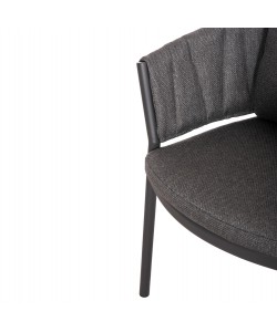 ΠΟΛΥΘΡΟΝΑ ΤΡΑΠΕΖΑΡΙΑΣ SHANKS HM6207.01 ΣΚΟΥΡΟ ΓΚΡΙ ΑΛΟΥΜ. & OLEFIN ΥΦΑΣΜΑ 62x60x75-80Υεκ