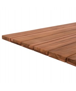 ΕΠΙΦΑΝΕΙΑ ΤΡΑΠΕΖΙΟΥ ΞΥΛΟ TEAK-ΦΥΣΙΚΟ ΟΡΘΟΓΩΝΙΑ HM6138 ΜΑΣΙΦ 130x80.5x2.5(πάχος)εκ.