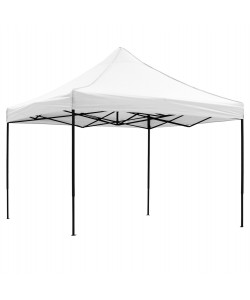 ΚΙΟΣΚΙ/GAZEBO MATTHEW HM6310 ΠΤΥΣΣΟΜΕΝΟ-ΣΚΕΛΕΤΟΣ ΜΕΤΑΛ.ΜΑΥΡΟΣ-ΛΕΥΚΟ ΥΦΑΣΜΑ 3x3x3,10Yμ