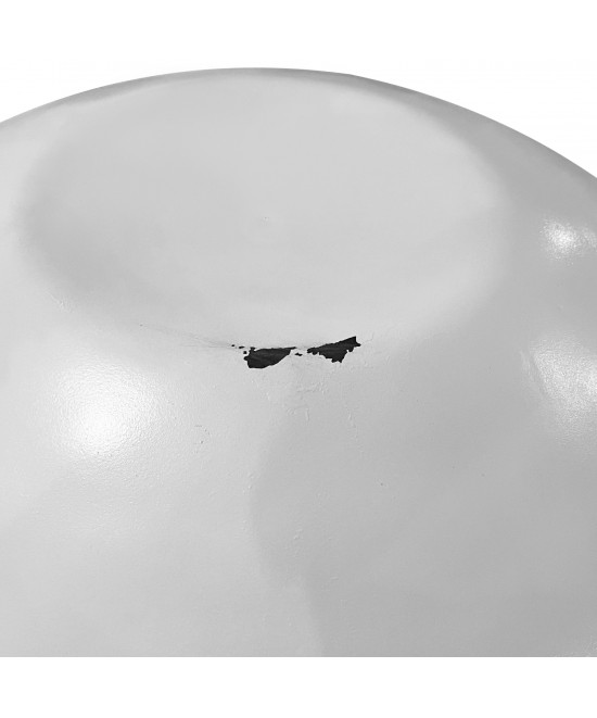 ΔΙΑΚΟΣΜΗΤΙΚΟ ΤΡΑΠΕΖΙ ΣΑΛΟΝΙΟΥ BOWL Φ91x38,5Yεκ. ΛΕΥΚΟ ΜΕ ΞΥΛΟ ΑΚΑΚΙΑΣ HM8717.23 Β'ΔΙΑΛΟΓΗΣ