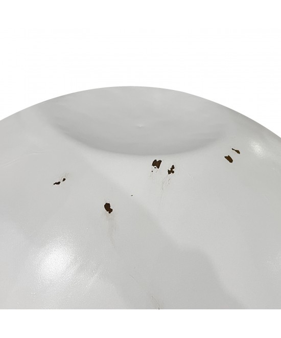 ΔΙΑΚΟΣΜΗΤΙΚΟ ΤΡΑΠΕΖΙ ΣΑΛΟΝΙΟΥ BOWL Φ91x38,5Yεκ. ΛΕΥΚΟ ΜΕ ΞΥΛΟ ΑΚΑΚΙΑΣ HM8717.23 Β'ΔΙΑΛΟΓΗΣ