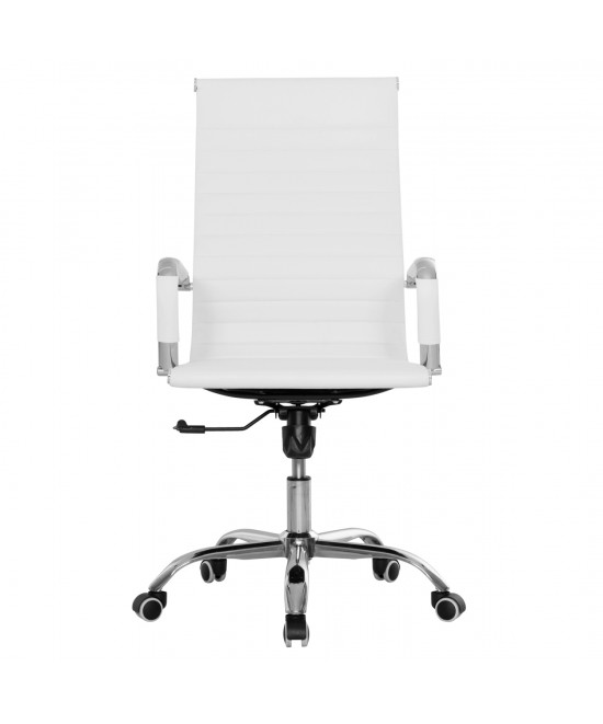 ΚΑΡΕΚΛΑ ΓΡΑΦΕΙΟΥ BOSS ΔΙΕΥΘΥΝΤΟΥ HM1059.32 ΛΕΥΚΟ PU ΠΟΔΙ ΧΡΩΜΙΟΥ 53x57x109Υεκ.