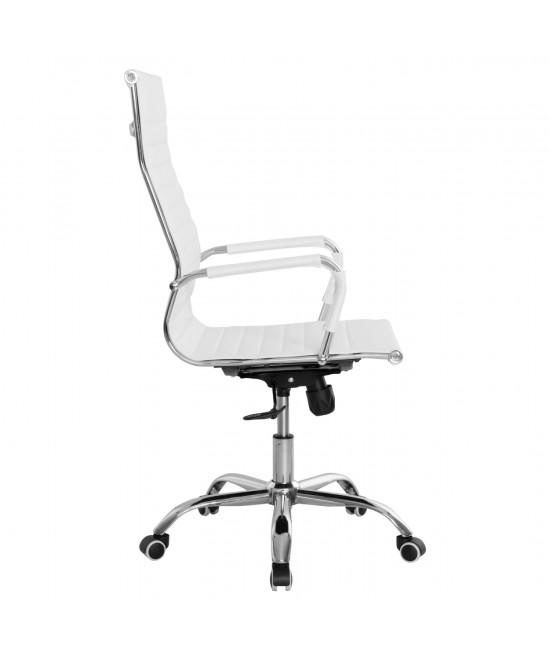 ΚΑΡΕΚΛΑ ΓΡΑΦΕΙΟΥ BOSS ΔΙΕΥΘΥΝΤΟΥ HM1059.32 ΛΕΥΚΟ PU ΠΟΔΙ ΧΡΩΜΙΟΥ 53x57x109Υεκ.