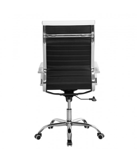 ΚΑΡΕΚΛΑ ΓΡΑΦΕΙΟΥ BOSS ΔΙΕΥΘΥΝΤΟΥ HM1059.32 ΛΕΥΚΟ PU ΠΟΔΙ ΧΡΩΜΙΟΥ 53x57x109Υεκ.