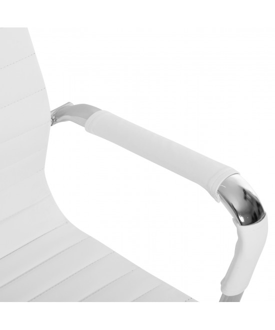 ΚΑΡΕΚΛΑ ΓΡΑΦΕΙΟΥ BOSS ΔΙΕΥΘΥΝΤΟΥ HM1059.32 ΛΕΥΚΟ PU ΠΟΔΙ ΧΡΩΜΙΟΥ 53x57x109Υεκ.