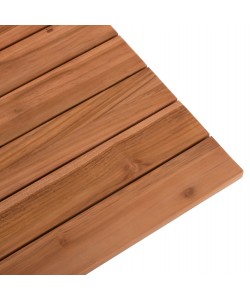 ΕΠΙΦΑΝΕΙΑ ΤΡΑΠΕΖΙΟΥ ΞΥΛΟ TEAK-ΦΥΣΙΚΟ ΤΕΤΡΑΓΩΝΗ HM6139 ΜΑΣΙΦ 80x80x4(πάχος)εκ.