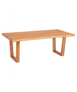 ΤΡΑΠΕΖΙ ΤΡΑΠΕΖΑΡΙΑΣ LEOPOLD HM9933.01 ΜΑΣΙΦ ΞΥΛΟ ΤΕΑΚ-ΧΡΩΜΑ ΦΥΣΙΚΟ 200.5x107x76Yεκ