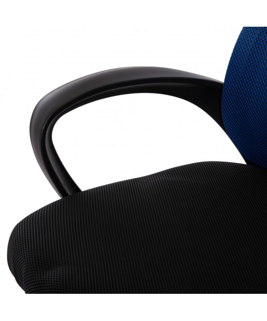 ΚΑΡΕΚΛΑ ΓΡΑΦΕΙΟΥ TRAIL2 HM1193.36 ΜΠΛΕ & ΜΑΥΡΟ MESH-ΠΟΔΙ ΧΡΩΜΙΟΥ 61x61x116Yεκ.