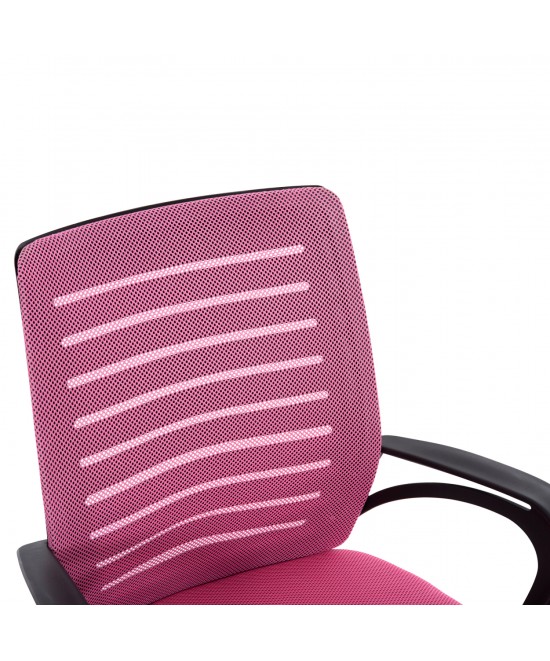 ΚΑΡΕΚΛΑ ΓΡΑΦΕΙΟΥ TRAIL HM1192.35 ΡΟΖ MESH-ΠΟΔΙ ΧΡΩΜΙΟΥ 62x51x98Υεκ.